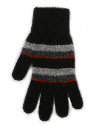 Merino Possum Accent Stripe Glove
